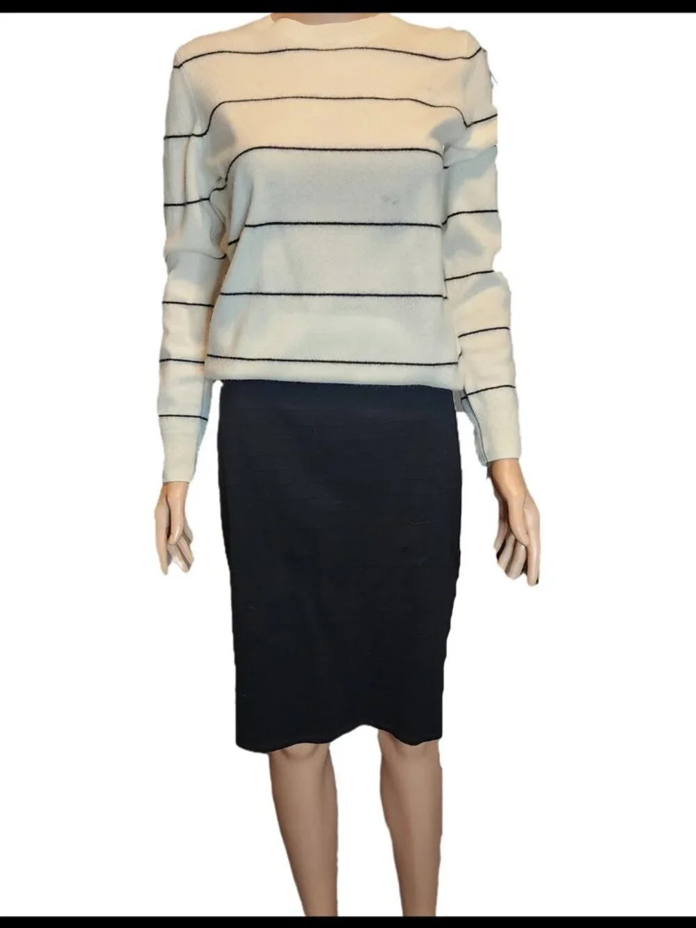 * Halogen Black Pencil Skirt Size 8 Career Office Wear As Is
